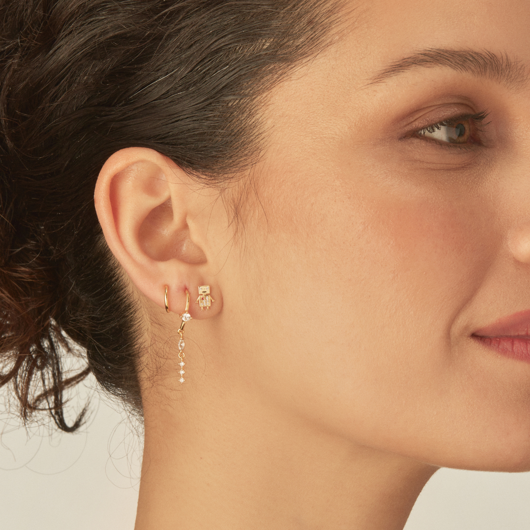 PENDIENTE PIERCING GOLD TREVI
