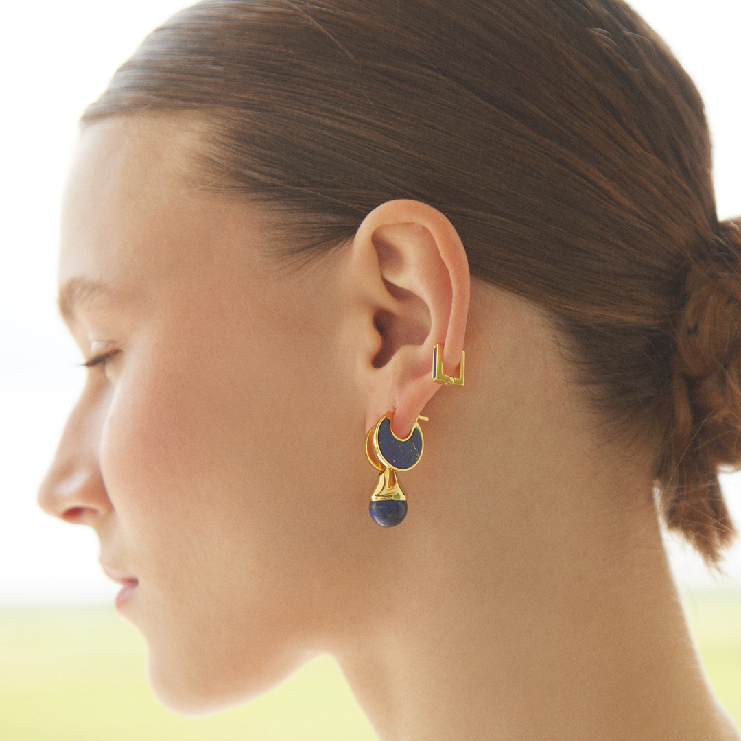 PENDIENTE PIERCING BLUE SCHIA