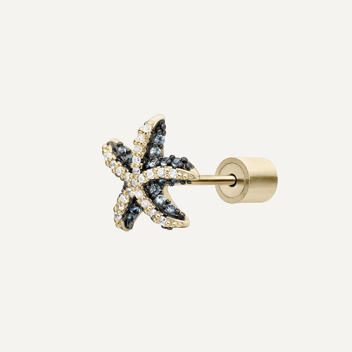PENDIENTE PIERCING BLUE STELLA MARINA
