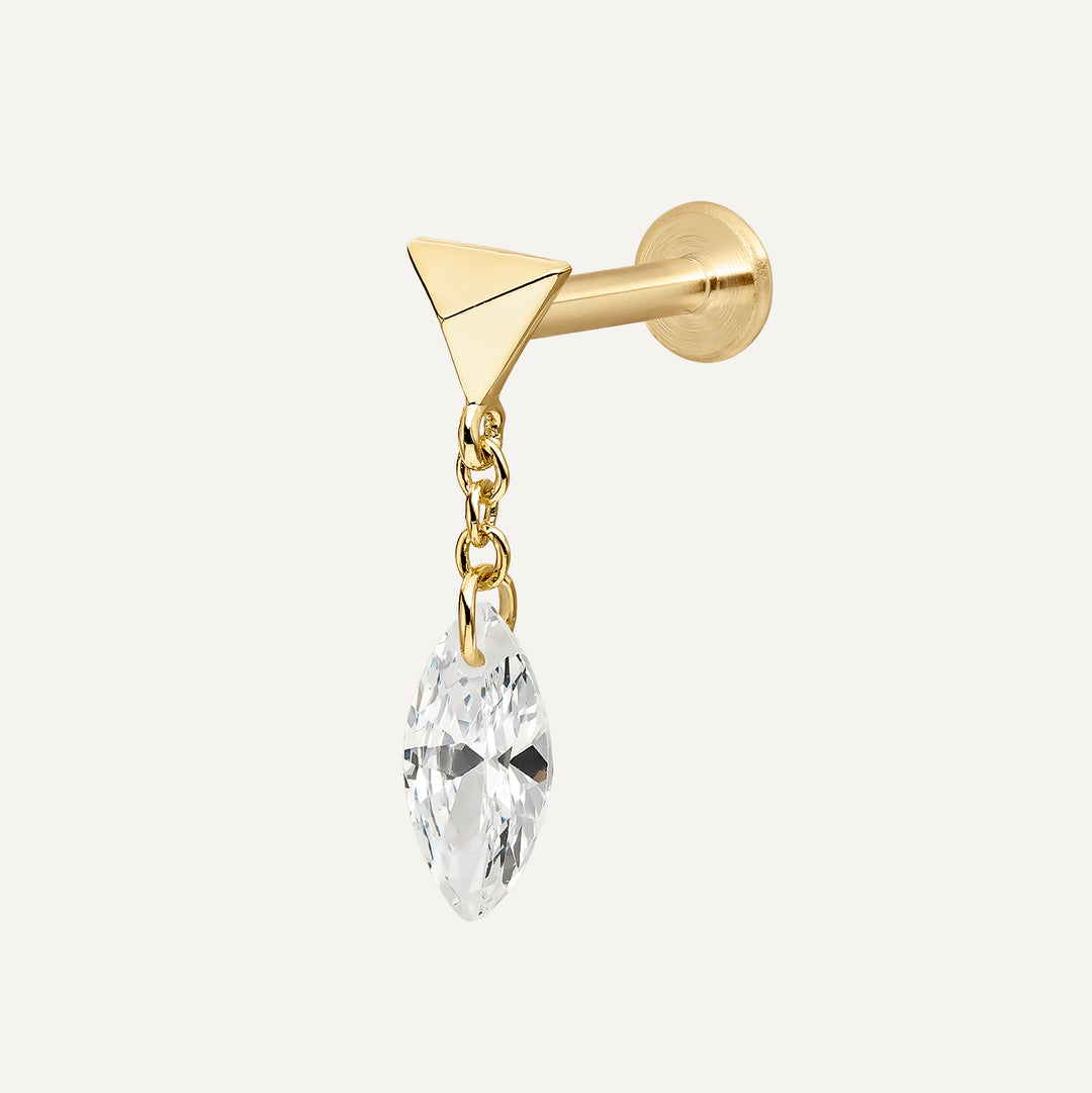 COMFORTPIERCING TRIANGLE CRYSTAL
