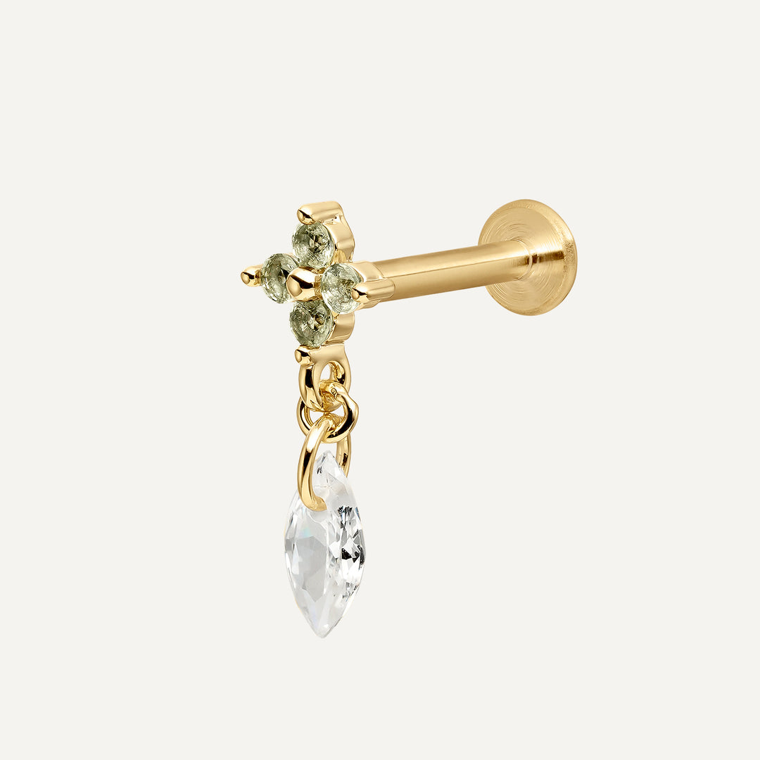 KOMFORT-PIERCING GREEN BLOSSOM