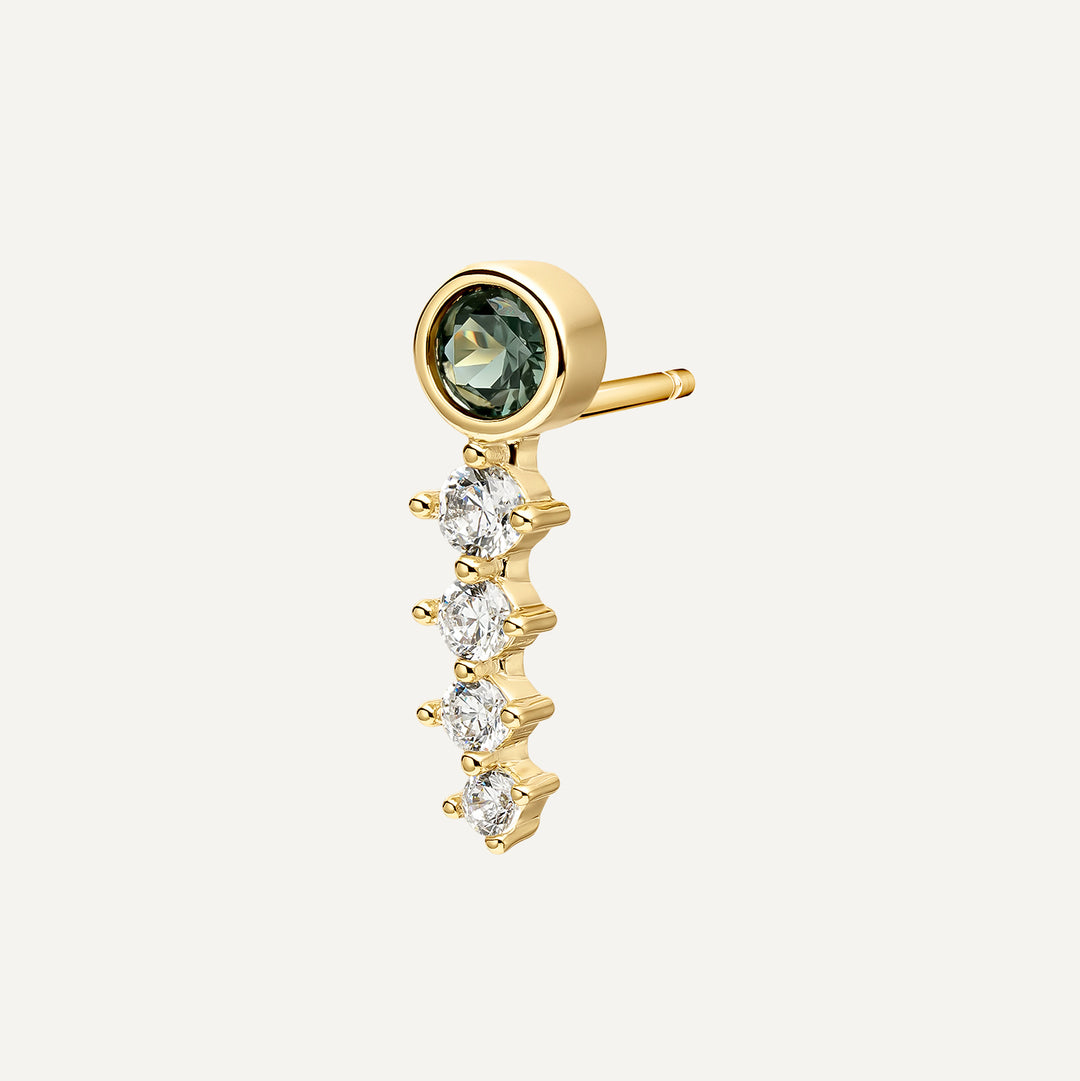 CRYSTAL COMET CRAWLER EARRING