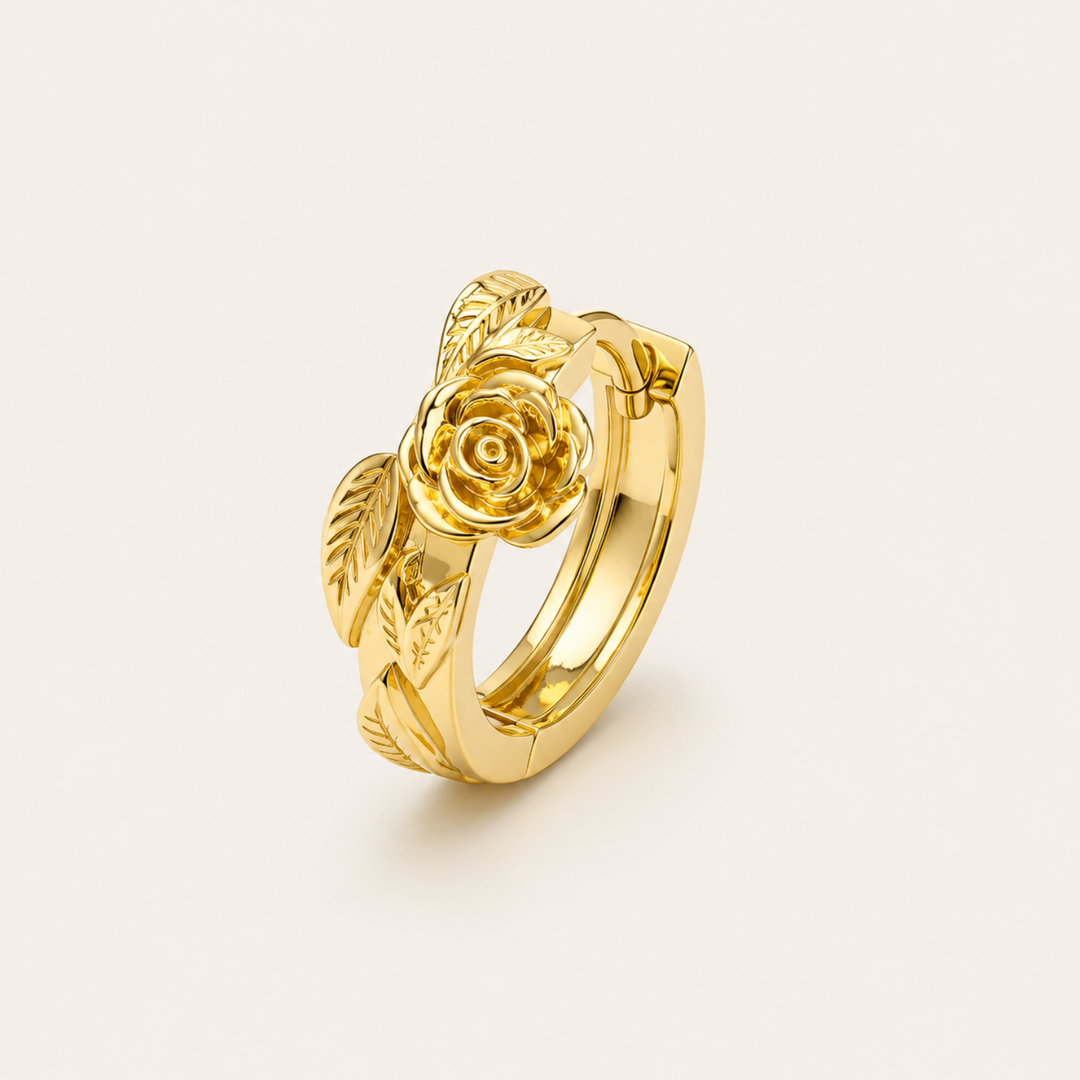 BRINCO PIERCING ARGOLA GOLDEN ROSE