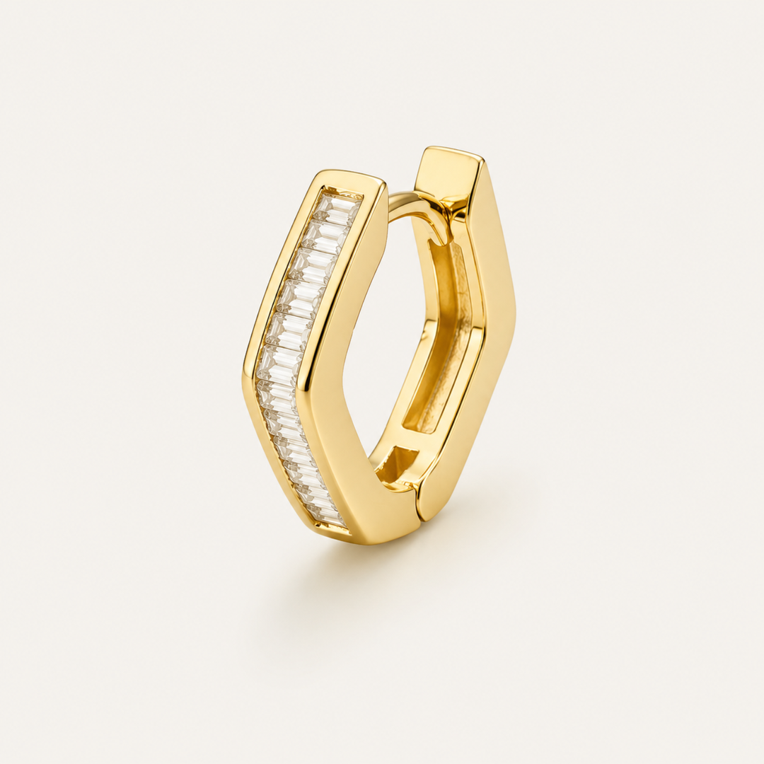 Piercing-Stecker Ring BAGUETTE HEXAGON