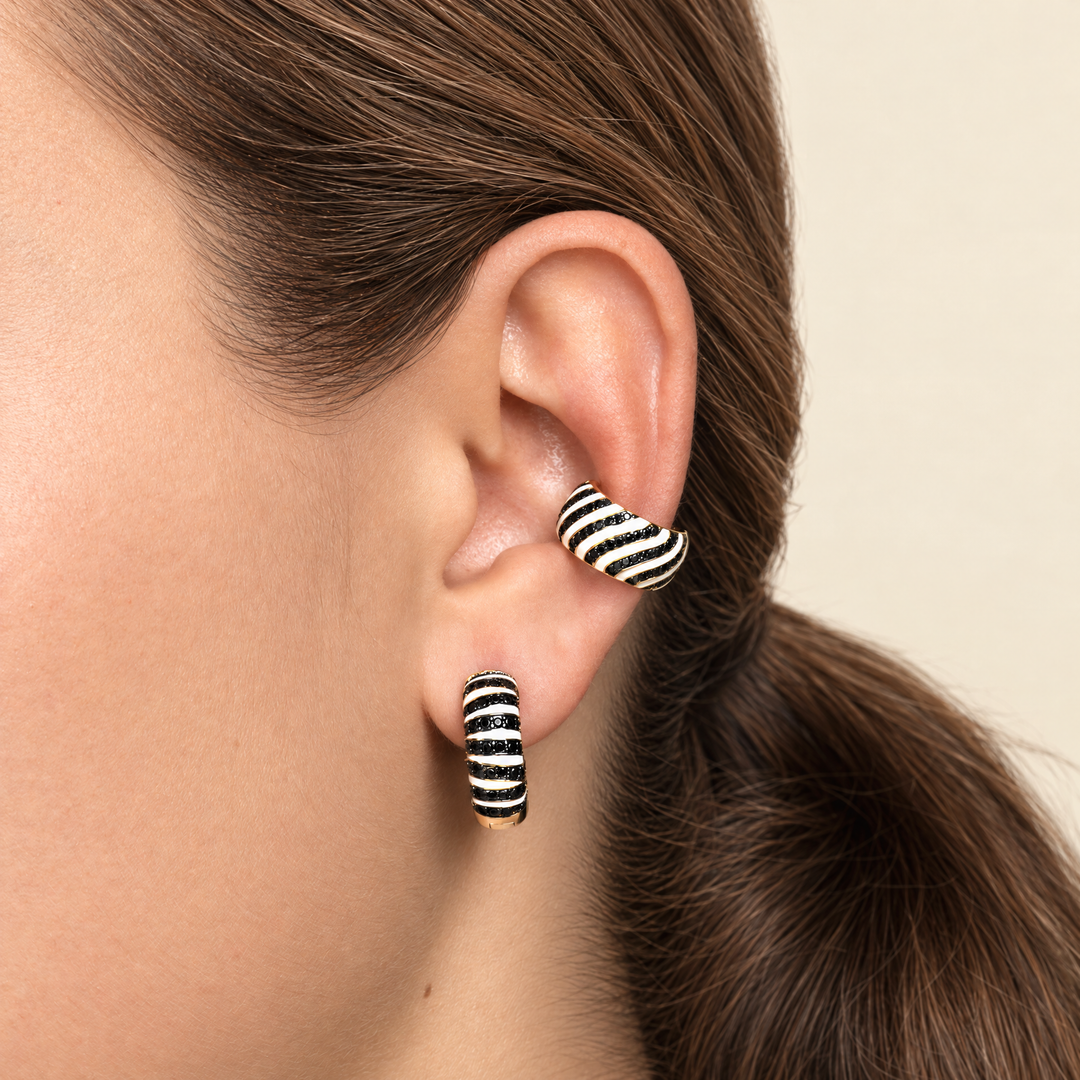PENDIENTE PIERCING ARO SAVANNA STRIPE