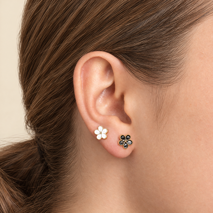 PENDIENTE PIERCING WHITE ANÉMONE