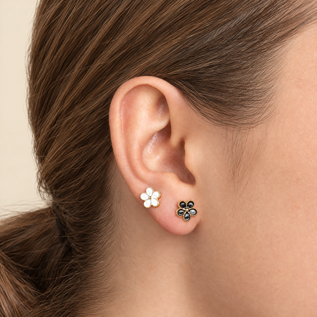 PENDIENTE PIERCING BLACK ANÉMONE