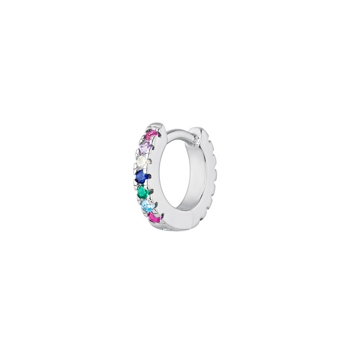 ORECCHINO PIERCING CERCHIO IN ARGENTO MULTICOLOR SOPHIE