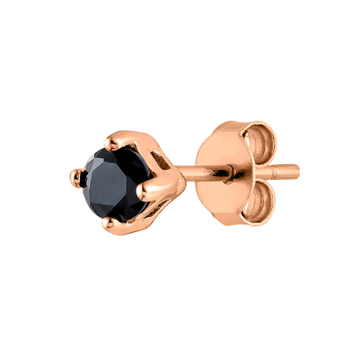 PENDIENTE PIERCING ORO ROSA ESPINELA LUZ