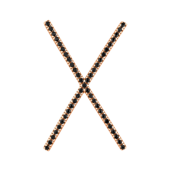 PENDIENTE PIERCING ORO ROSA ESPINELAS XXL XA
