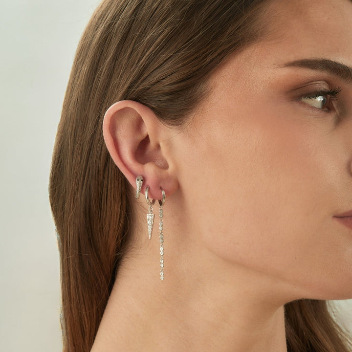 PENDIENTE PIERCING ARO DE PLATA SEÑORITA