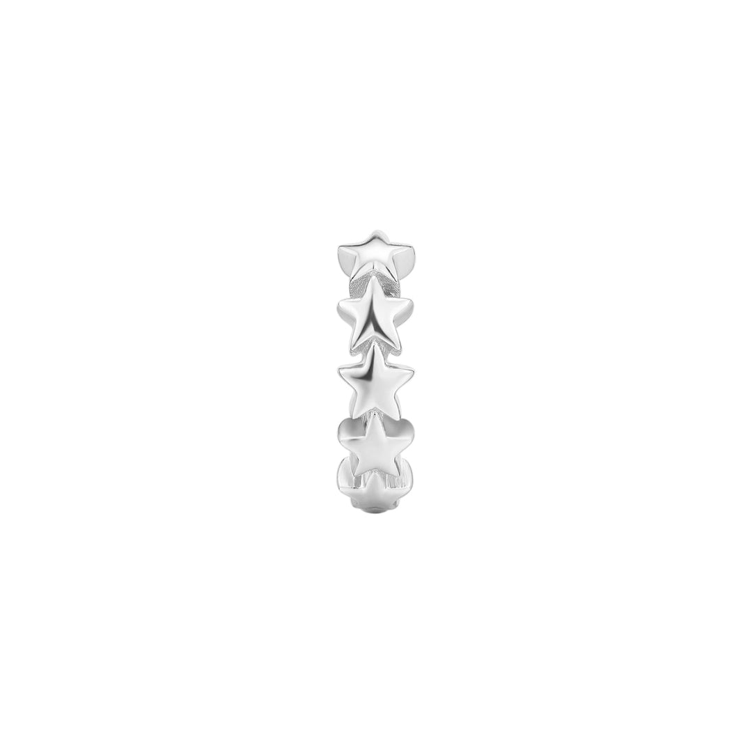 PENDIENTE PIERCING ARO DE PLATA STAR-SEQUENCE