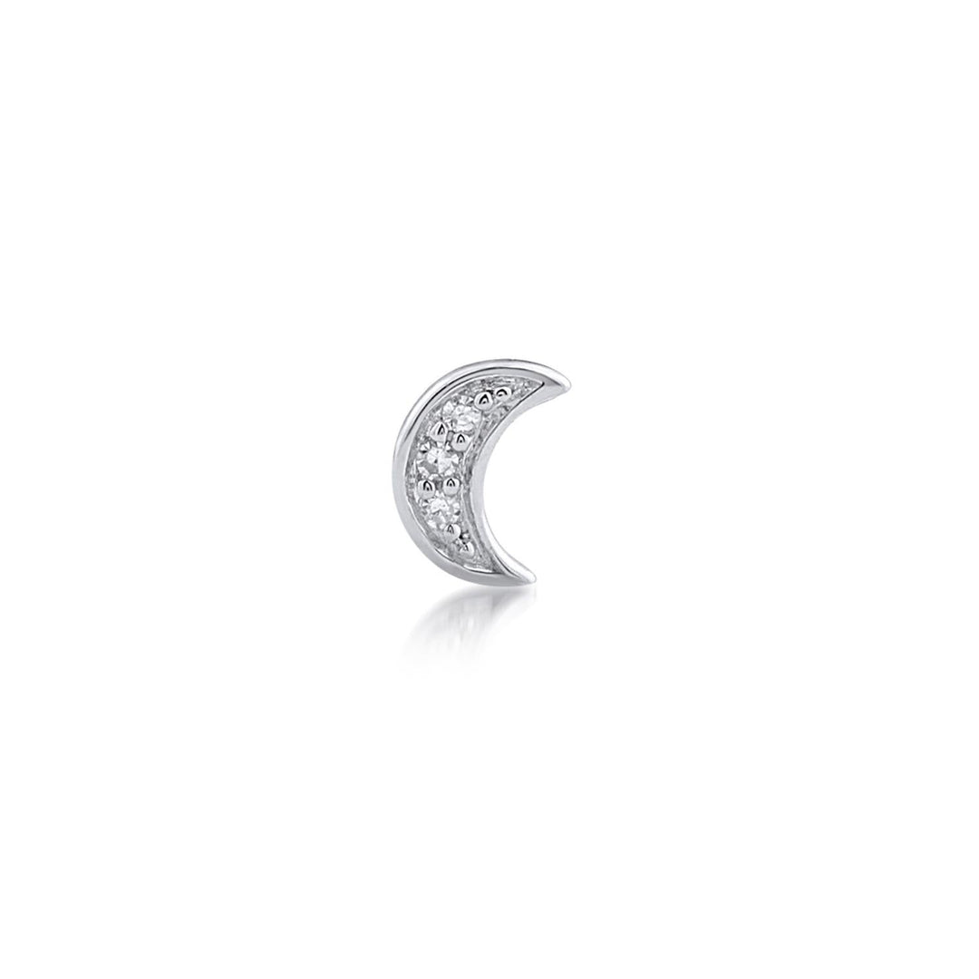 PENDIENTE PIERCING DE PLATA PETIT LUNE