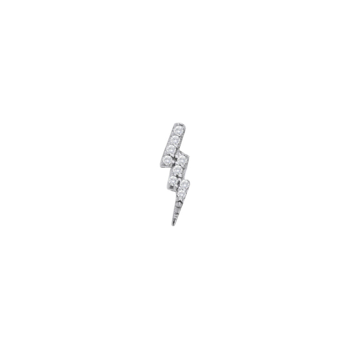 PENDIENTE PIERCING DE PLATA RAYO
