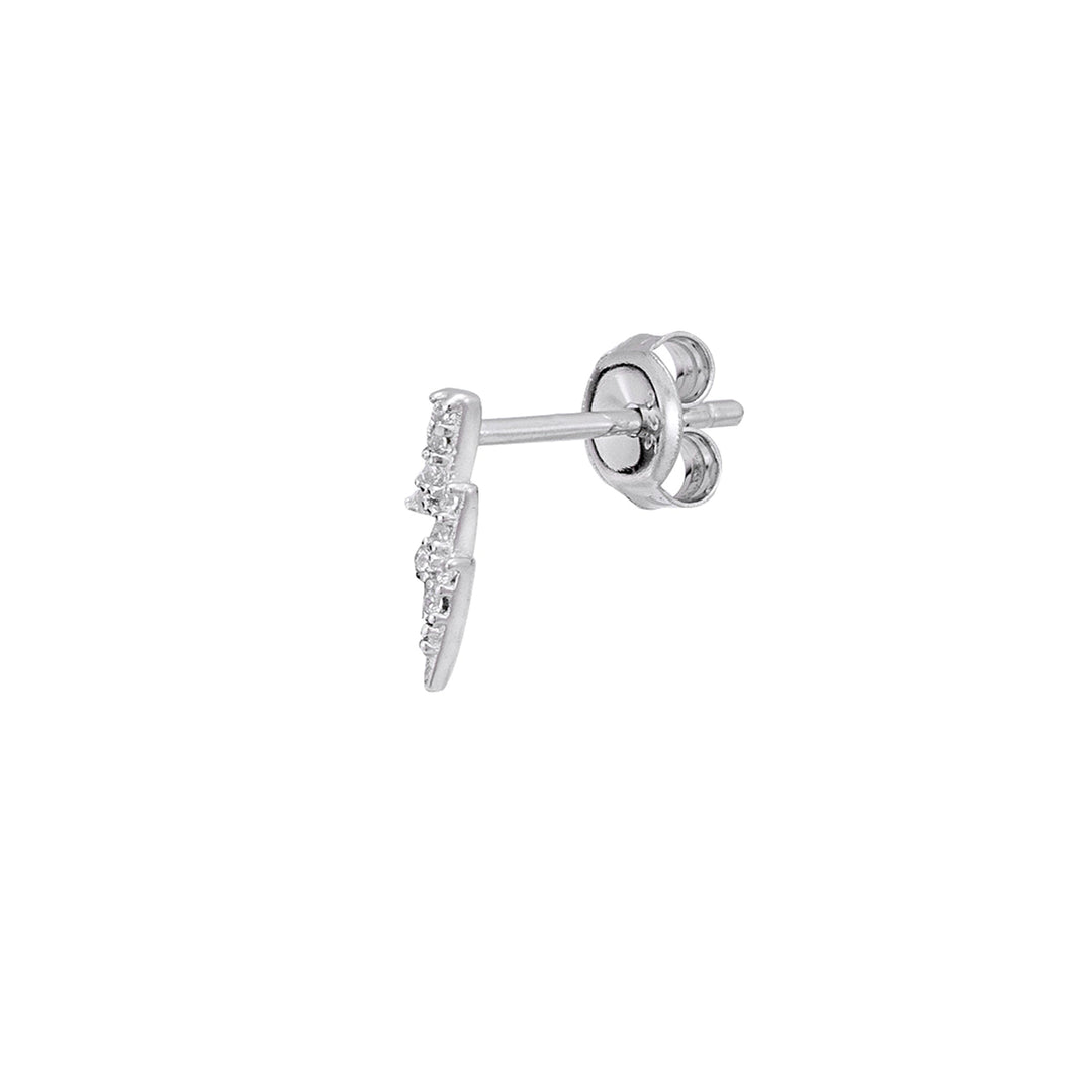 PENDIENTE PIERCING DE PLATA RAYO