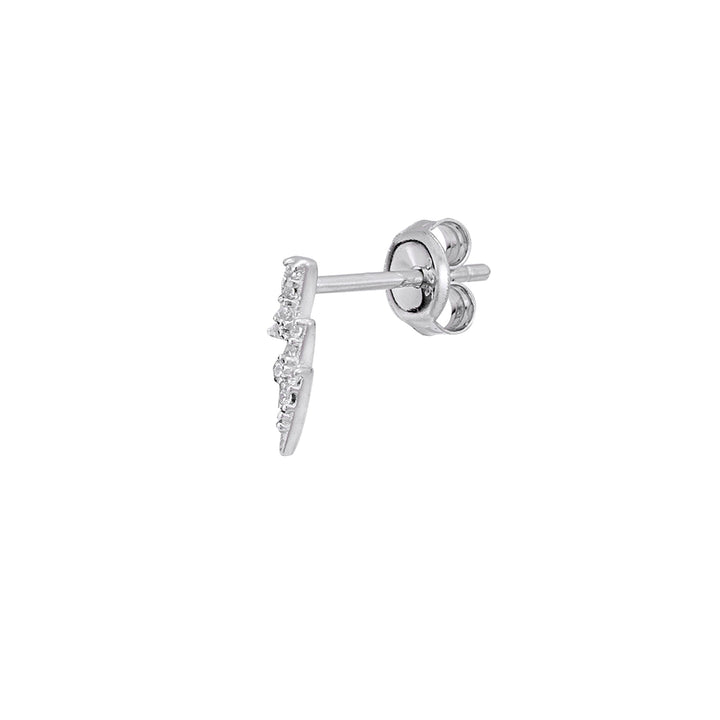 PENDIENTE PIERCING DE PLATA RAYO