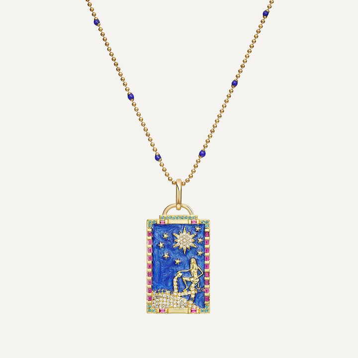 COLGANTE CARTA TAROT LA ESTRELLA
