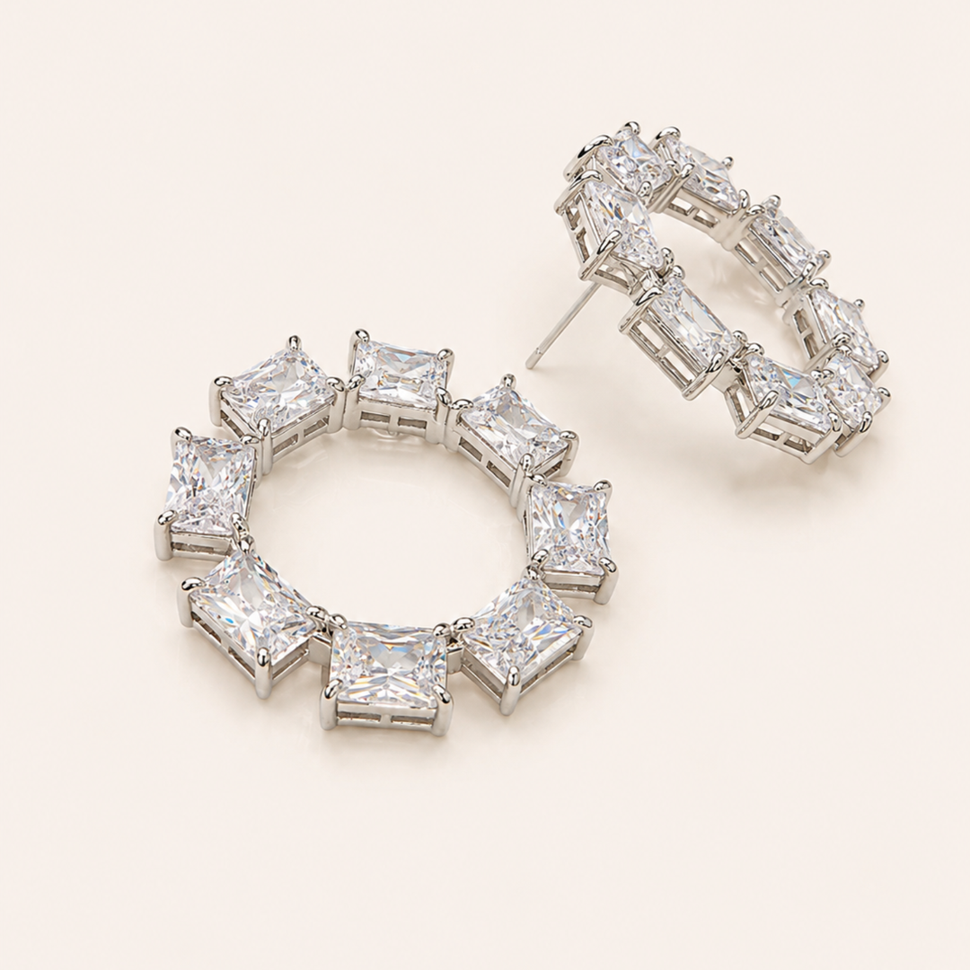 ORECCHINI GEOMETRIC CRYSTAL